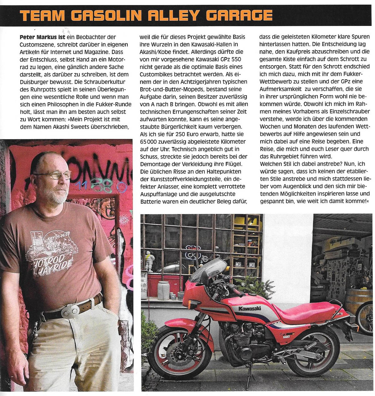 Ausschnitt aus dem Custombike Magazin